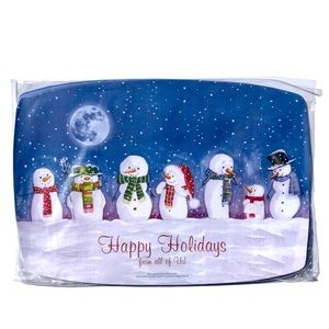 Hoffmaster Happy Snowman Family Paper Placemats, 24 ct